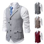 Olivier | Klassieke Visgraat Tweed Gilet