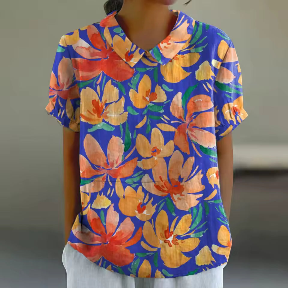 Milou | Bloemen Print Blouse - Luchtig en Stijlvol