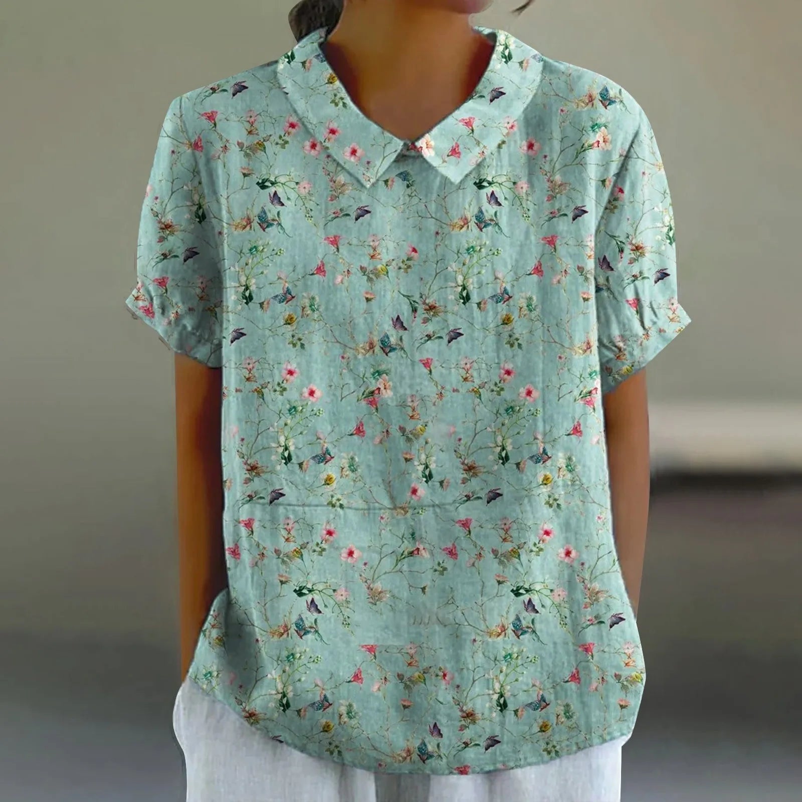 Lotte | Bloemen Print Blouse - Luchtig en Stijlvol
