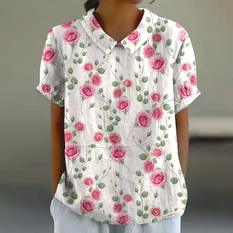Nina | Bloemen Print Blouse - Luchtig en Stijlvol