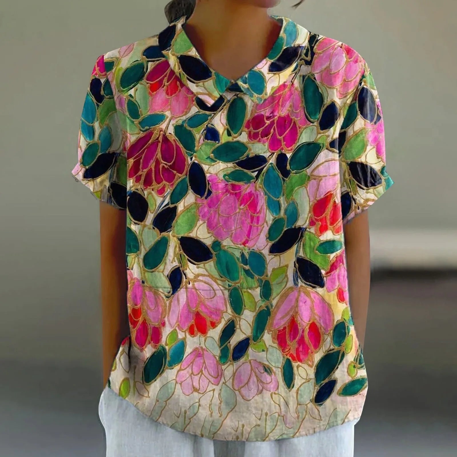 Isa | Bloemen Print Blouse - Luchtig en Stijlvol
