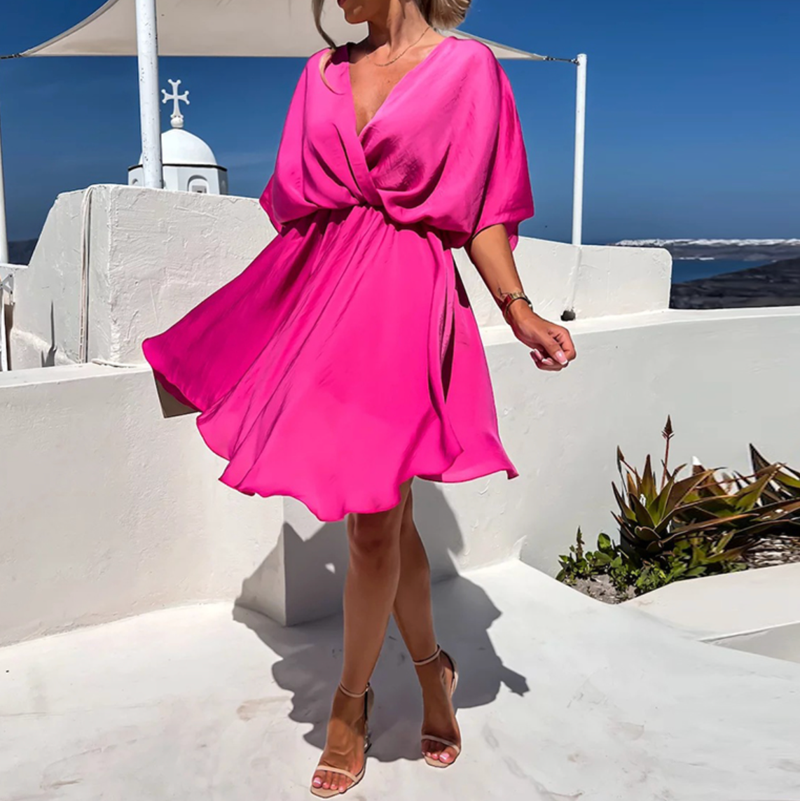 Simona - Zomerse Jurk Met Luchtige Pasvorm En Modieuze Look