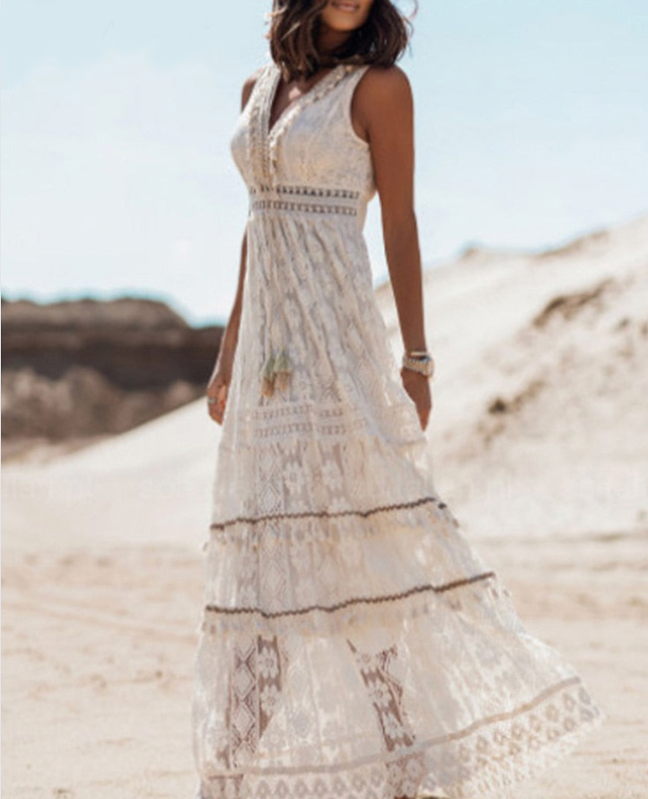 Leona – Boho Kanten Jurk Met Een Charmante En Elegante Look