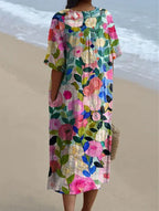 Luchtige damesjurk met bloemenprint | Comfortabel en Flatterend