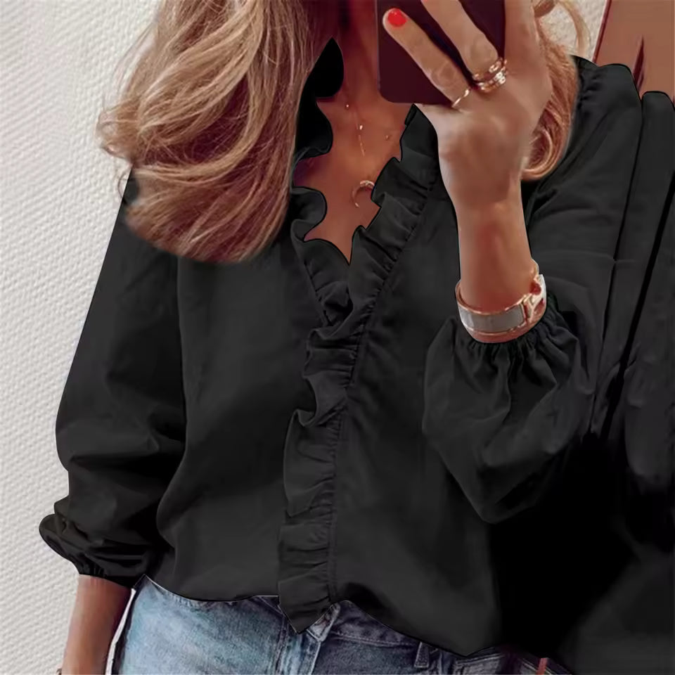 Maëlle – Zomerse Linnen Blouse Voor Een Luchtige Uitstraling