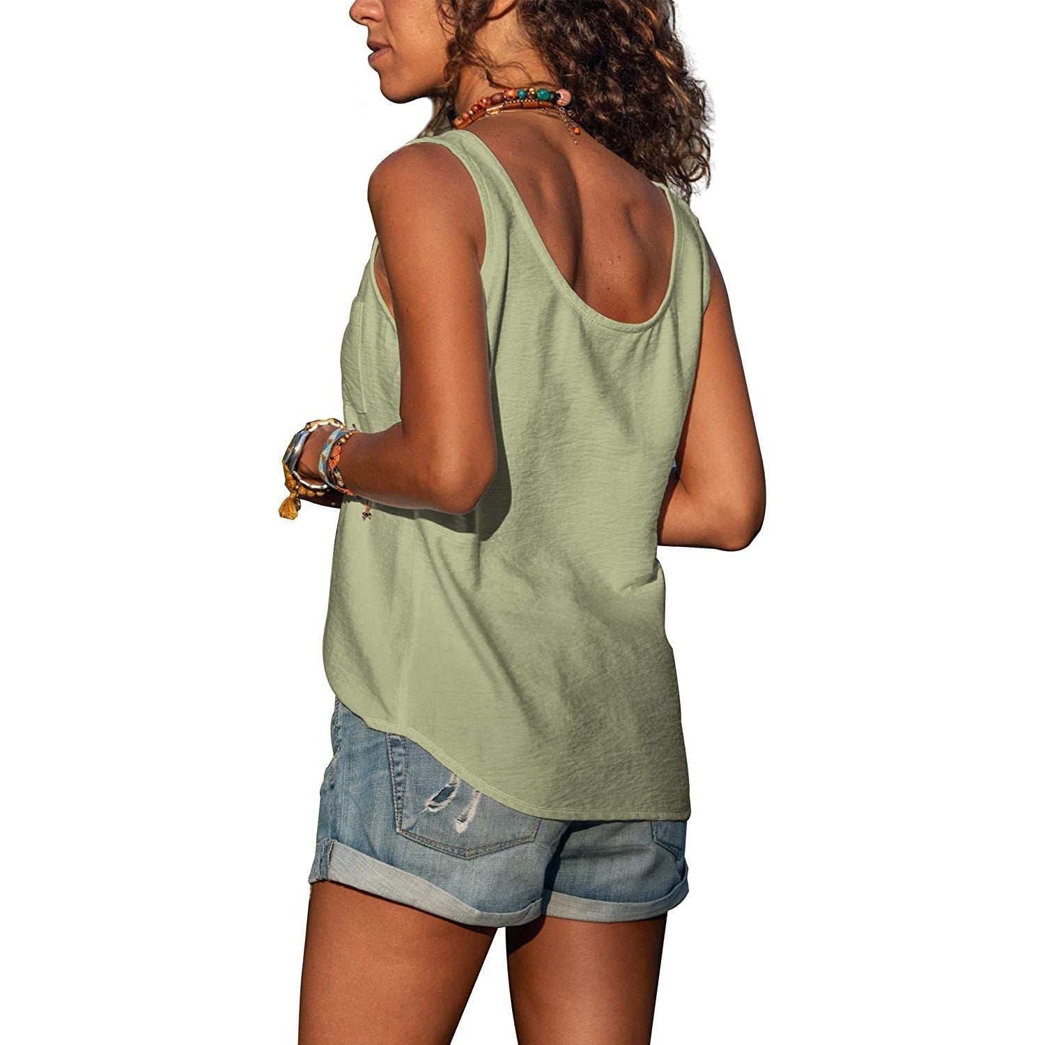 Elegante Dames Tanktop In Ibiza-Stijl