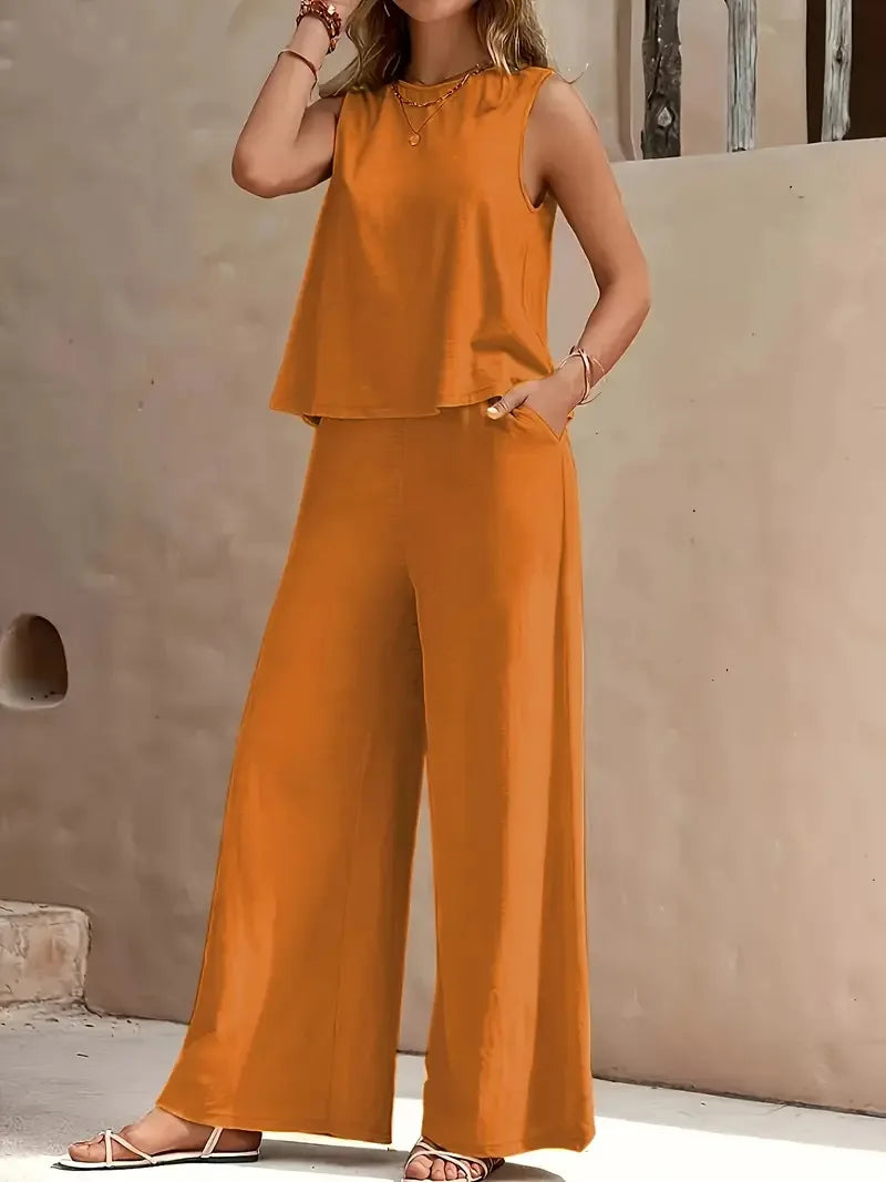 Danielle™ Mouwloos Twee-Delig Set