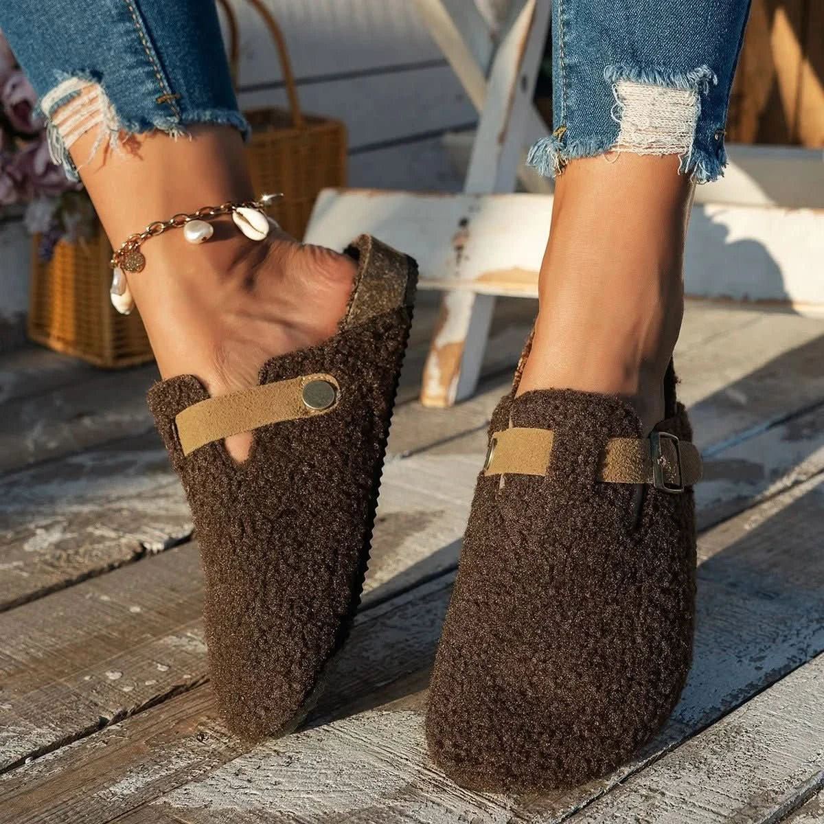 Lisa - Sloffen Wollen Comfort Dames