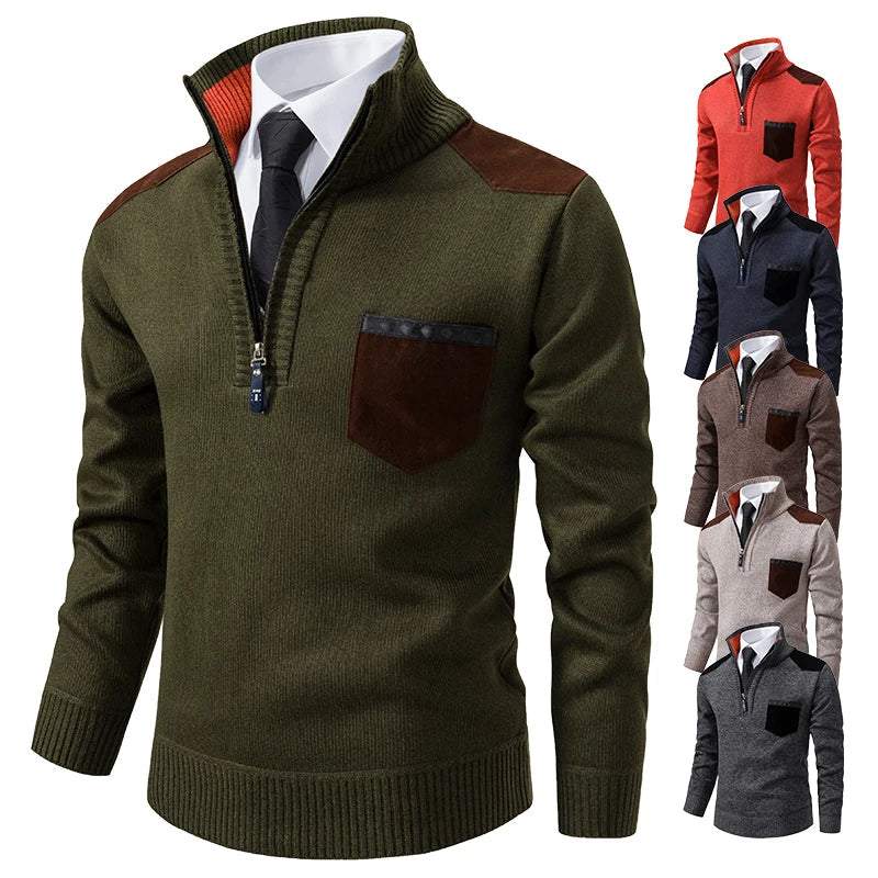 Noah - Trui  Half Zip Heren