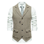 Olivier | Klassieke Visgraat Tweed Gilet