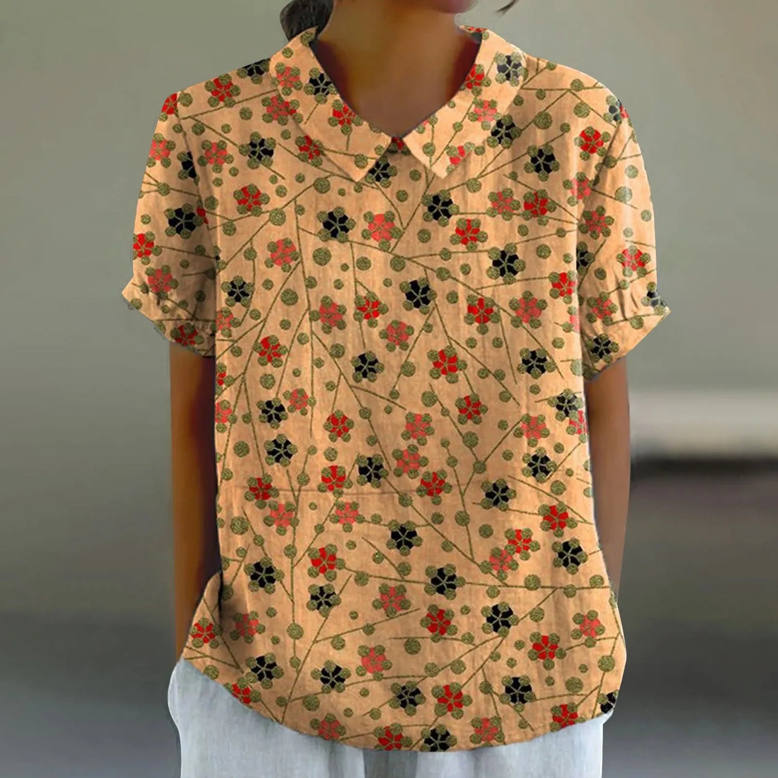 Evi | Bloemen Print Blouse - Luchtig en Stijlvol