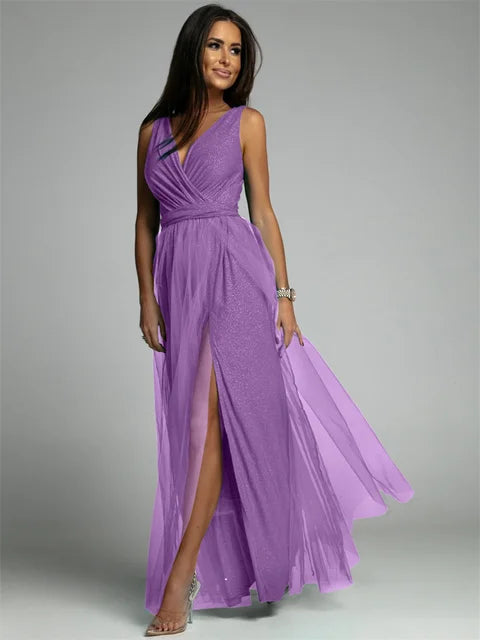 Thea - Elegante Jurk Met V-Hals