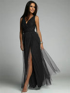 Thea - Elegante Jurk Met V-Hals