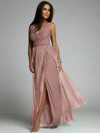 Thea - Elegante Jurk Met V-Hals