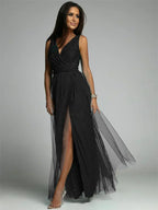 Thea - Elegante Jurk Met V-Hals