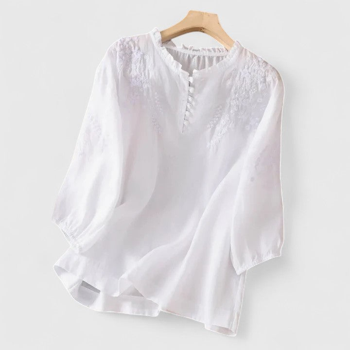 Vassilène | Elegante Blouse met Knopen