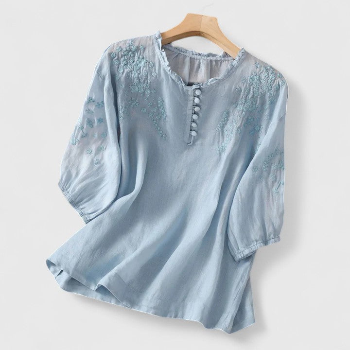Vassilène | Elegante Blouse met Knopen