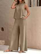Danielle™ Mouwloos Twee-Delig Set
