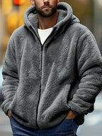 Lucas | Fleece Met Capuchon Jas