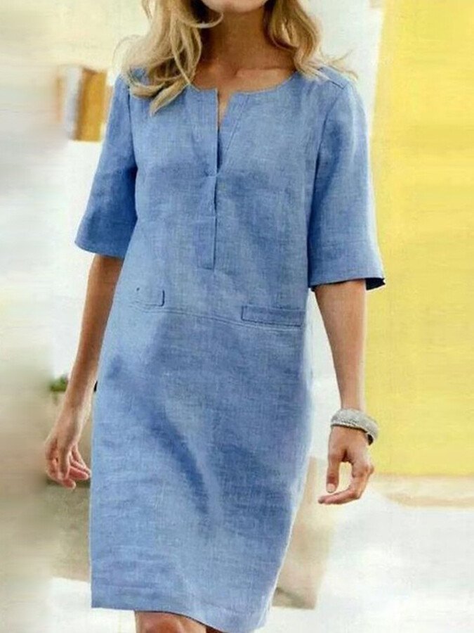 Marion - Linnen Zomerjurk