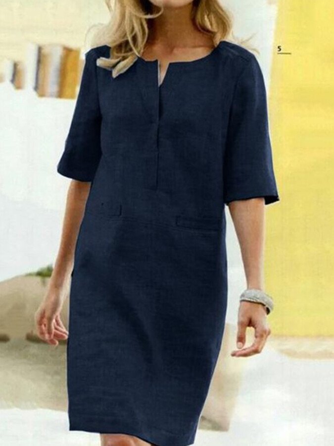Marion - Linnen Zomerjurk