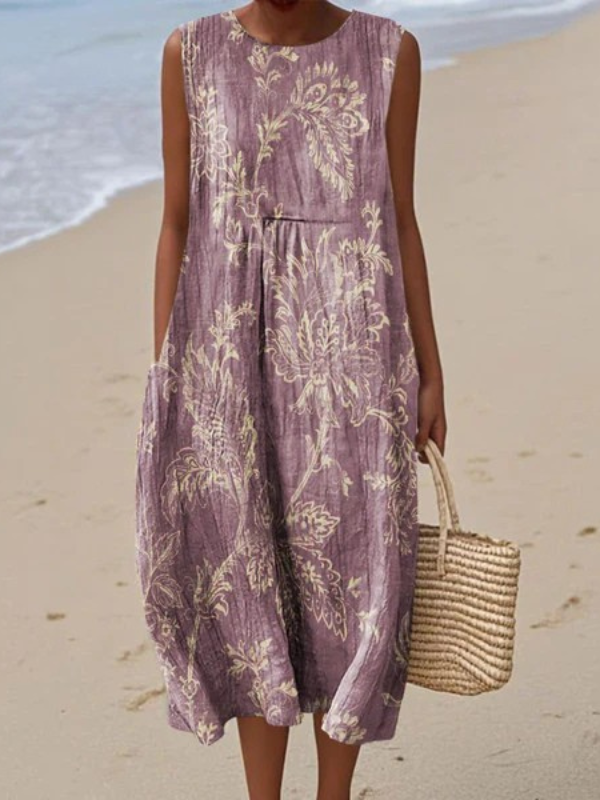 Clover™ | Bloemen Midi Jurk