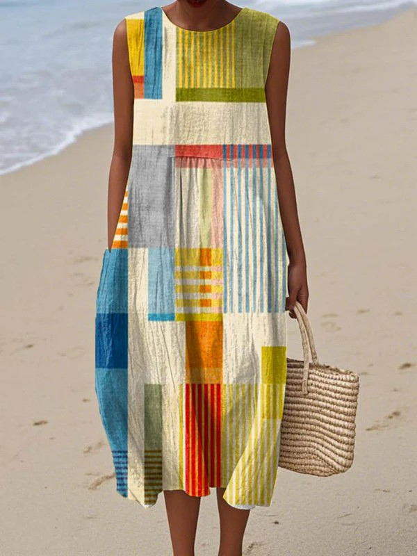Tilda™ | Geometrische Midi-jurk