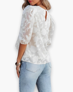 Elegante Dames Top Met Patroon | Luchtig Een Stijlvol