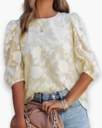 Elegante Dames Top Met Patroon | Luchtig Een Stijlvol