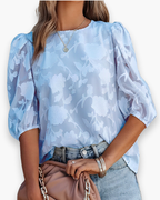 Elegante Dames Top Met Patroon | Luchtig Een Stijlvol
