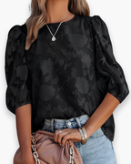 Elegante Dames Top Met Patroon | Luchtig Een Stijlvol