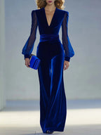 Trisha™ Elegante Suède V-Hals Jumpsuit