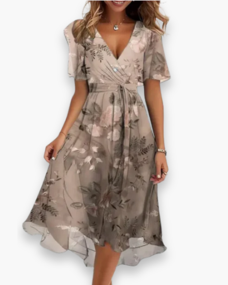 Elegante damesjurk met bloemenprint | Luchtig en Soepel vallend