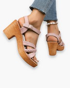 Elegante Dames Sandalen Met Hak | Verhoogd Comfort