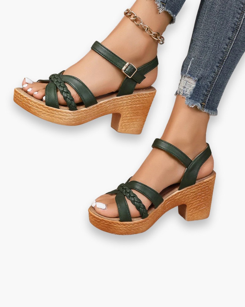 Elegante Dames Sandalen Met Hak | Verhoogd Comfort