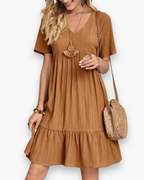 Elegante midi-jurk voor dames | Zomerse vrijetijdslook
