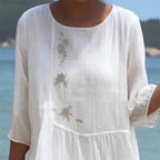 Celeste - Witte Zomerjurk Met Luchtige Pasvorm En Romantische Look