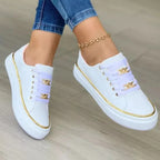 Luna - Sneakers Gouden Details Dames