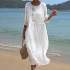 Celeste - Witte Zomerjurk Met Luchtige Pasvorm En Romantische Look