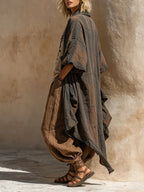 Margaret | Nomadische Boheemse Kunstprint Drie-Delige Set Outfit