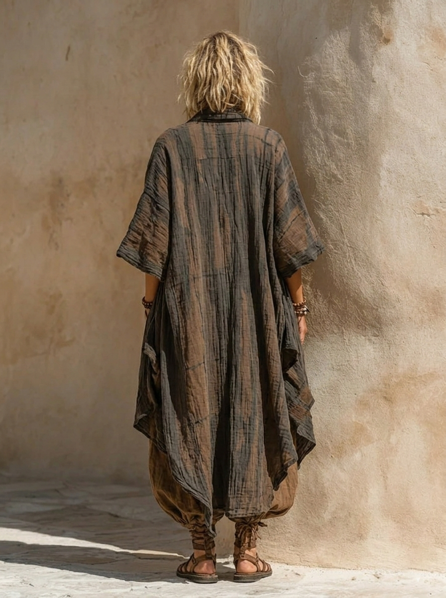 Margaret | Nomadische Boheemse Kunstprint Drie-Delige Set Outfit