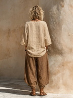 Margaret | Nomadische Boheemse Kunstprint Drie-Delige Set Outfit