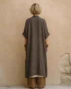 Sophie | Donkergrijs & Bruin Tribale Print Drie-Delige Set