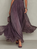 Ashley | Vintage Elegante Chiffon Maxi Jurk