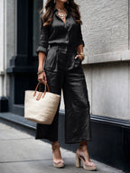 Nelle™ Elegante Shirt & Capri Set