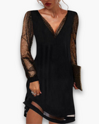 Elegante Jurk Met Kant Voor Dames | Chic en Tijdloos