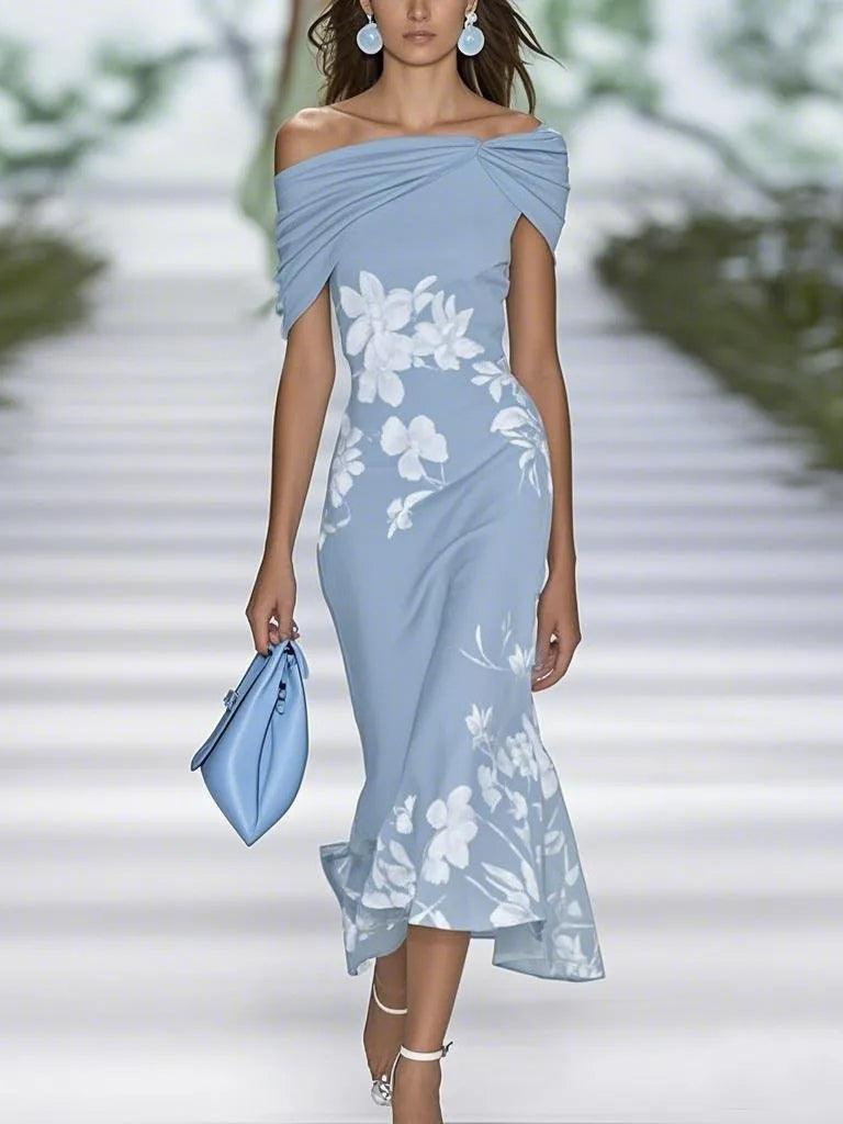 Frederique | Elegante Bloemenprint Jurk