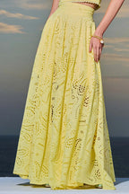 Larissa™ Geborduurde Top & Hoge Taille Maxi Rok Set