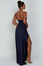 Jaida - Elegante Satijnen Avondjurk