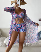Emma | 3-Delige Bikini Set met Print